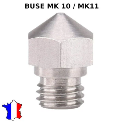 Buse acier 0.4 extrudeur MK10 / MK11 filament 1.75mm M7 imprimante 3D nozzle