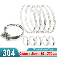 304 Steel Universal Adjustable AXLE CV Joint Boot Crimp Clamp Kit, CV Boot Clamp