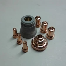 IPT AND PTM 80 CNC PLASMA CUTTER TORCH SHIELDED CONSUMABLE 8 PIECE KIT (READ) 