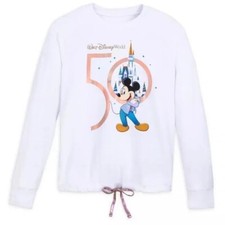 Walt Disney World 50th Anniversary Mickey Mouse Long Sleeve Pullover Women  XXL