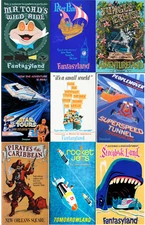 Free Same Day Shipping DISNEYLAND Attraction Poster Fridge Magnets 3.5x5 or 4x6