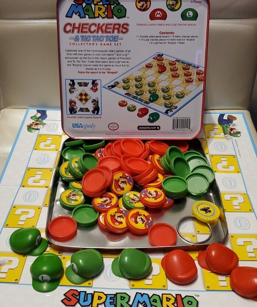 CHECKERS & TIC TAC TOE: Super Mario™ – The Op Games