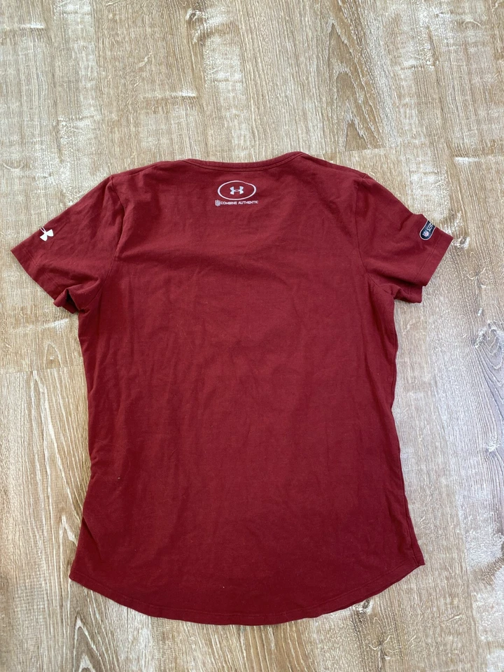 Camisa suelta de manga corta para mujer Washington Redskins Under Armour Combine M Foto 3 de 4