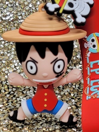 One Piece Luffy 3D Keyring Keychain With Wristband Anime - Picture 4 of 7