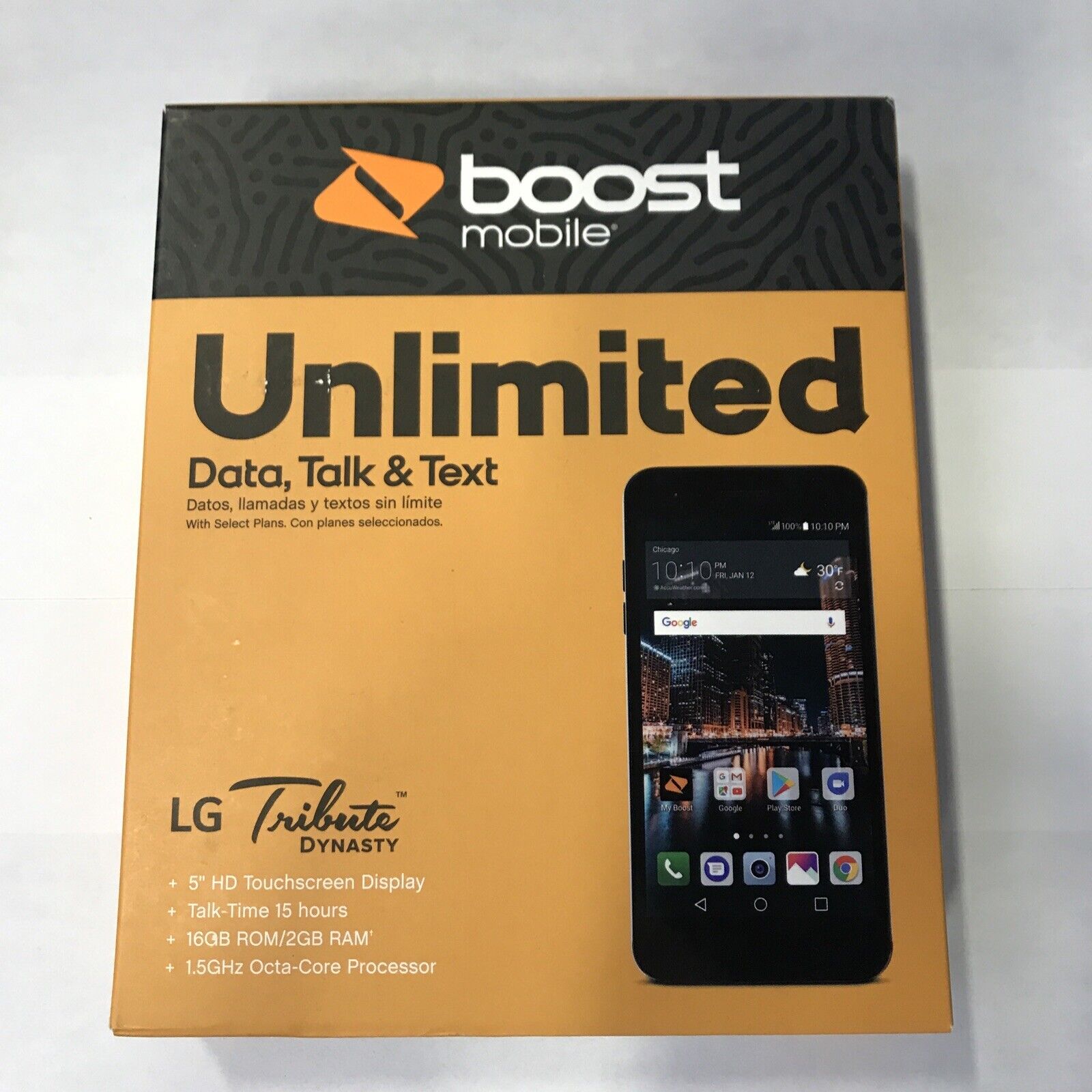 LG Tribute Dynasty - 16GB - Gold (Boost Mobile) Open Box