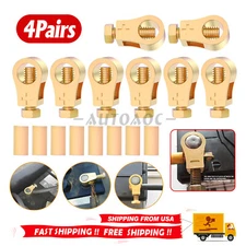 4 Pairs Pure Copper Battery Connection Clips Battery Terminal Clamp with Washers