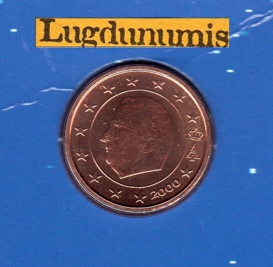 Belgique 2000 2 centimes d'euro BU FDC provenant coffret BU 40000 exemplaires - Photo 1/1