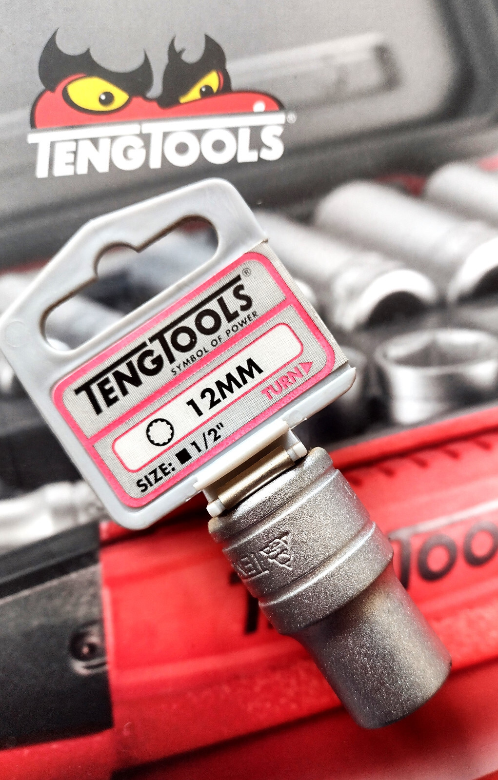 Teng Tools 1/2"" Drive Socket 12mm M120512-C