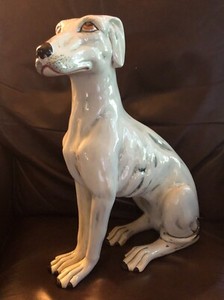 large ceramic dog