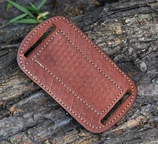 Custom Handmade Engraved Leather Sheath Folding Pocket Knife ah