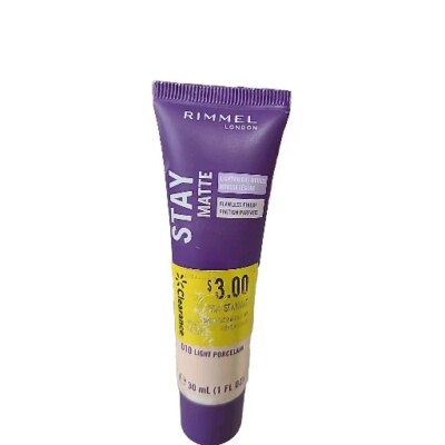 Rimmel Stay Matte Liquid Mousse Foundation 010 Light Porcelain