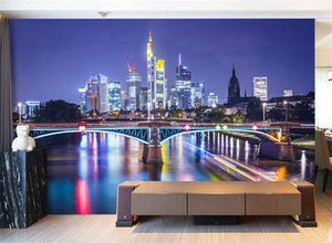 Germany Frankfurt City Full Wall Mural Photo Wallpaper ...
