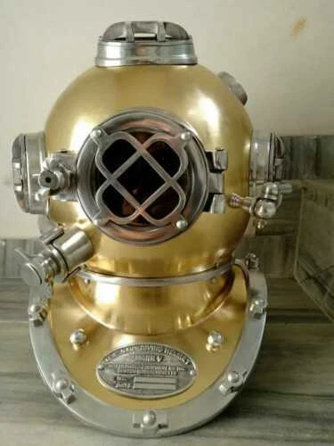 Marine & Maritime Antique Diving Helmet Aluminium Primary