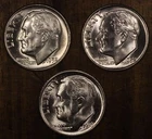 1952 P D S Roosevelt Dimes  CH BU  LUSTER! 90% Silver OBW Roll