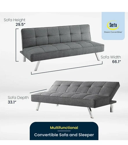Serta Rane Convertible Sofa Bed - Thumbnail 2