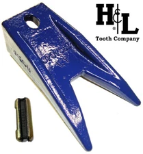 6737325WT, 7107321 Bobcat Style Skid Bucket Tooth + Flexpin®, H&L (1 or 5 Pack)