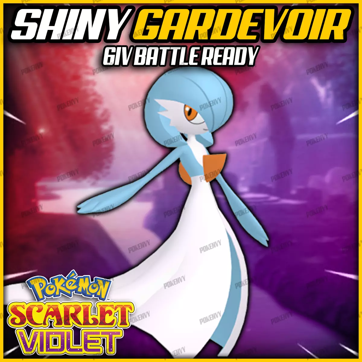 6IV 🌟SHINY🌟 GARDEVOIR POKEMON SCARLET & VIOLET SHINY/NON-SHINY BATTLE  READY EV