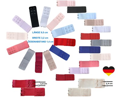 BH Verlängerung 2 Haken 2 oder 3 Reihen Verschluss Gummi Erweiterung um 6 -13 cm
