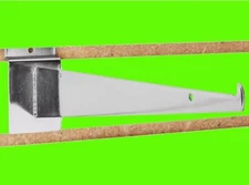 14" Chrome Slatwall Shelf Brackets Slat Wall Retail Display - 4 pieces