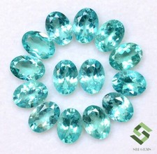 7x5 mm Natural Apatite Oval Cut Lot 05 Pcs 3.83 CTS Calibrated Loose Gemstones