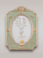SchöNer Clayre & Eef Bilderrahmen Gold GrüN Verziert 16Cm X 24Cm Neu