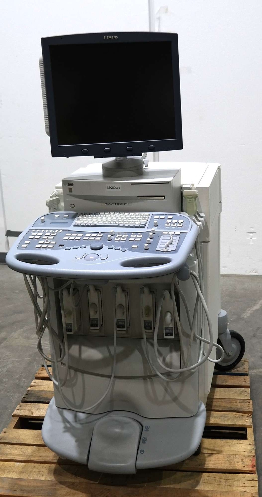 Siemens Acuson Sequoia 512 Ultrasound Machine with Probes