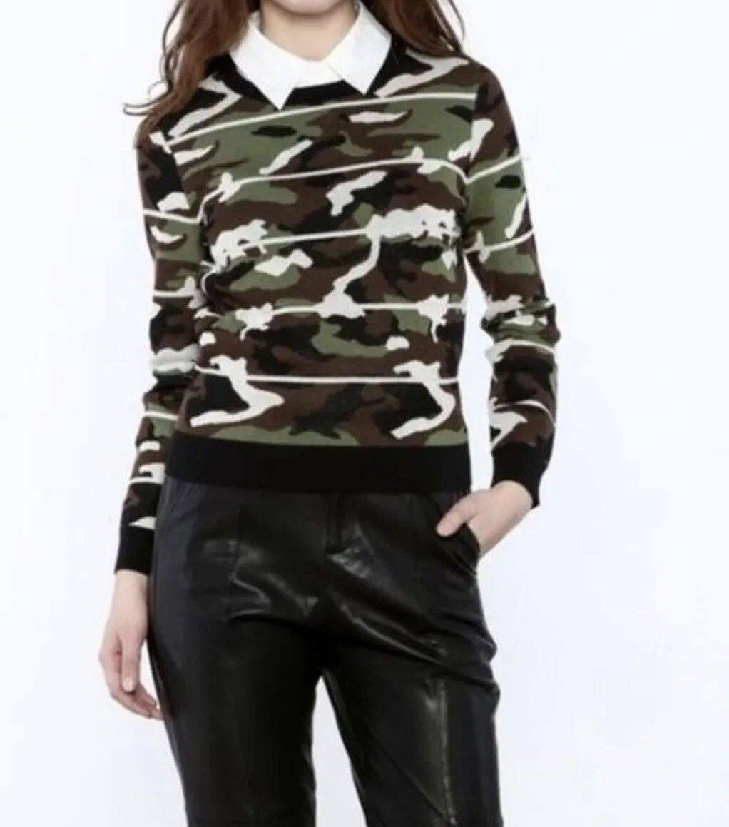 Veronica beard hotsell camo sweater