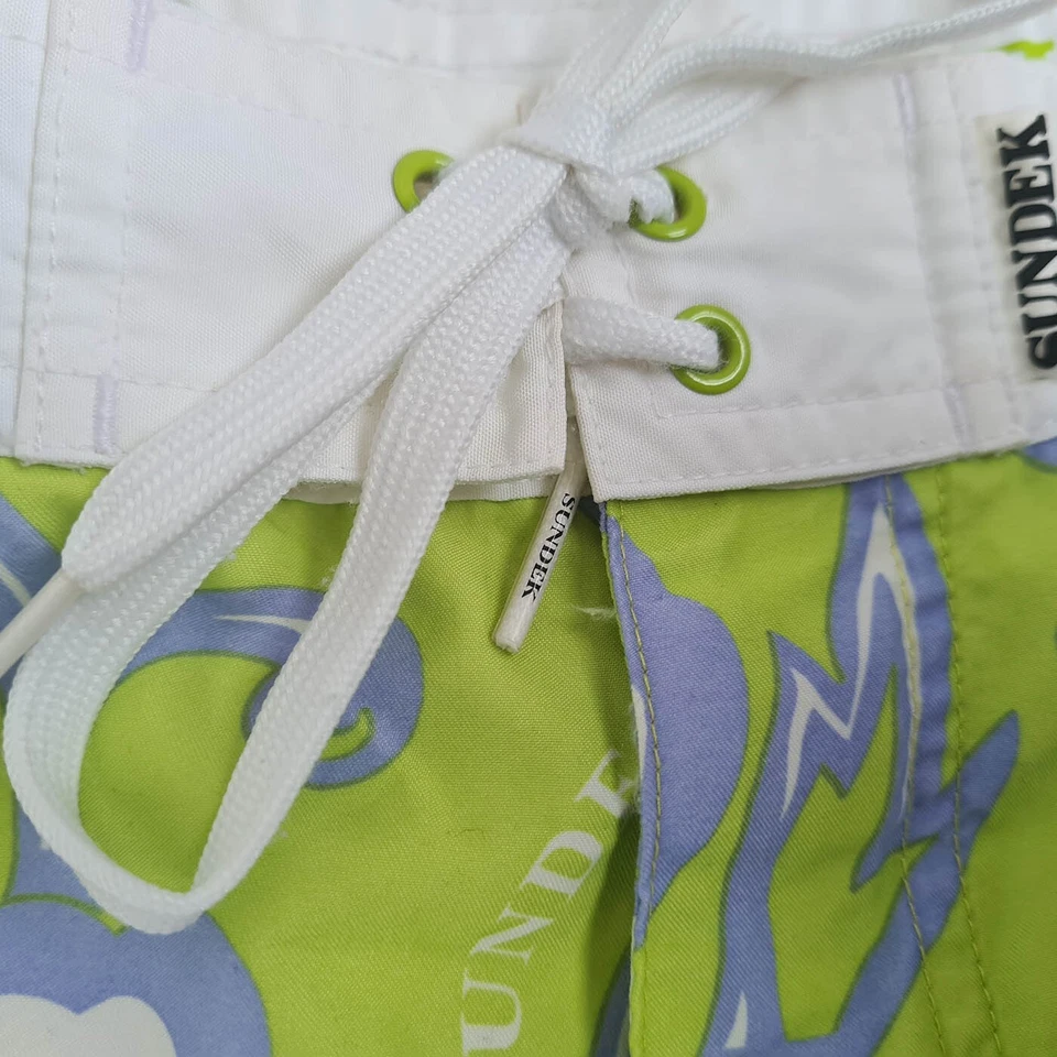 Pantalones cortos de natación Sundek para hombre talla W32 Bermudas playa surf forrados florales Foto 3 de 4