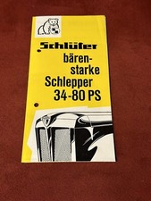 Original Prospekt Schlüter -starke Schlepper 34-80PS Broschure