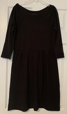 THE LIMITED  little black dress Sz LG round neck 3/4 sleeve