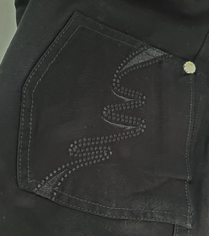 Mikeen Womens denium shorts black size 22 13.5 inseam Foto 3 de 4