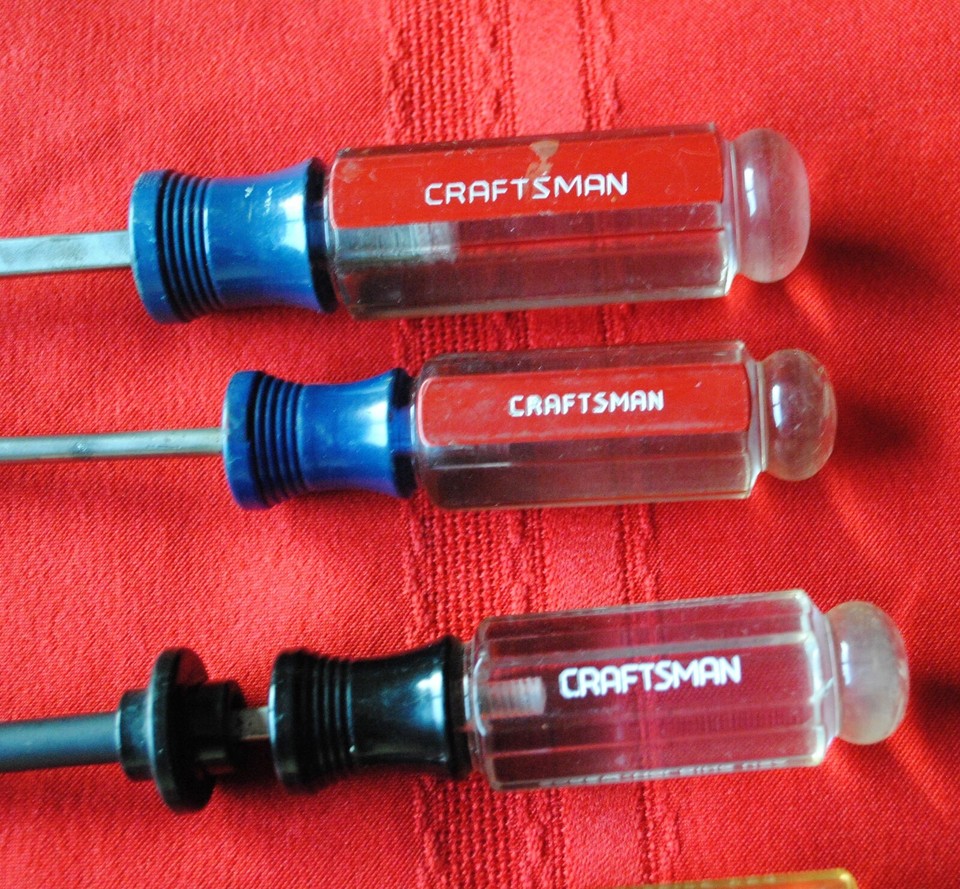 Five Vintage Srewdrivers, Snap On, Craftsman, Old Tools eBay