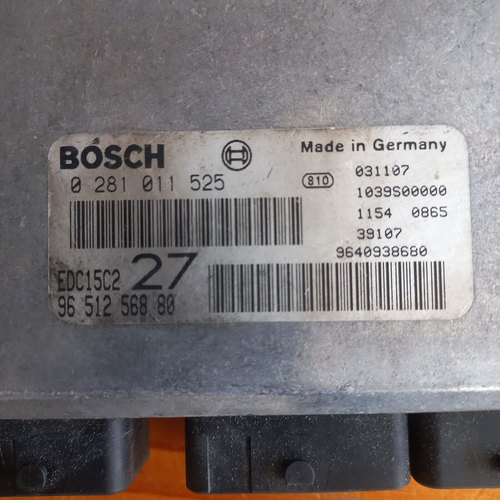 CALCULATEUR PEUGEOT 206 2.0 HDI -DÉCODÉ-BOSCH EDC15C2 0281011525 / 9651256880 - Picture 2 of 2