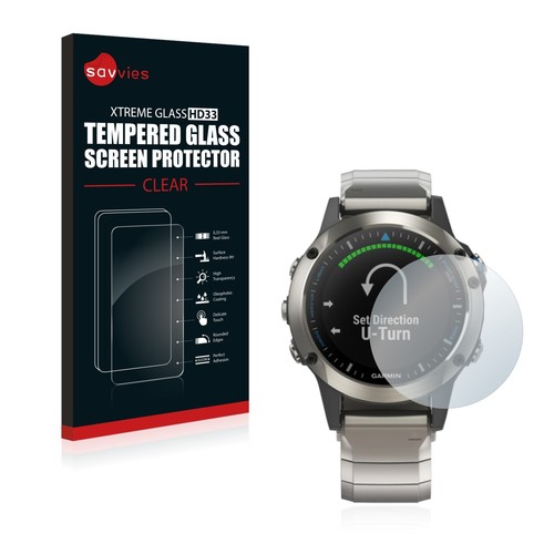 For Garmin quatix 5 Tempered Glass Screen Protector Protection Transparent Clear