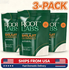 3pc Root Labs 3000 mg Pure Himalayan Shilajit Gummies 120 Gummies