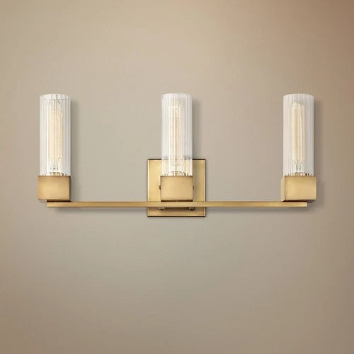 Hinkley Xander 23" Wide Heritage Brass 3-Light Bath Light - Picture 1 of 10
