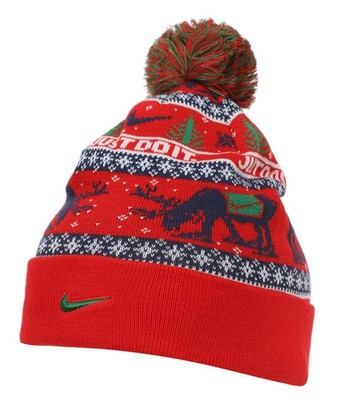 Nike Peak Winter Wonderland Beanie Hat Red One Size - Unisex