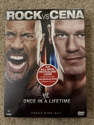 WWE Rock vs Cena Once in a Lifetime 3 Disc DVD Set Dwayne Johnson John Cena GOAT