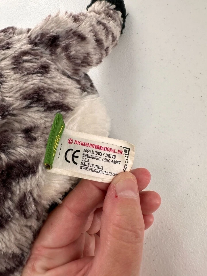 Плюшевая игрушка снежный барс Wild Republic 12 дюймов мягкая мягкая игрушка для детей реалистичная - Изображение 4 из 4