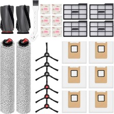 26 Count Replacement Kit for Eufy E25 E28 1 Pair Main Brushes 2 Roller Mops 4