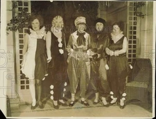 1930 Press Photo Socialites attend Bal Masque at Bellevue-Stratford in Phila. PA