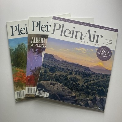 Lot of 3 Plein Air Magazines Sept 2019 /Sept 2020 /March 2024 Outdoor Painter