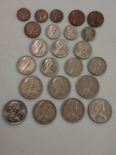 Vintage Australia 23 Decimal Coin Lot *1966-1991* Circulated Mostly 1966-1969