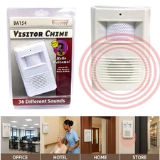 Wireless Entry Door Bell Welcome Motion Sensor Detector Gate Chime Alert Alarm