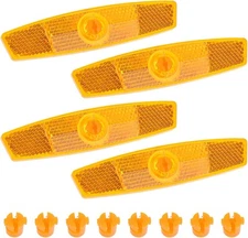 4 PCS Bicycle Wheel Spoke Reflectors Accessories, Bike Front and Rear Reflectors