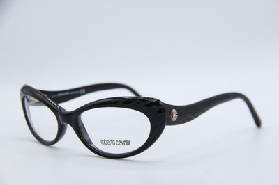 NEW ROBERTO CAVALLI D'ARROS 778 001 BLACK GRAY AUTHENTIC EYEGLASSES 53-17 K1
