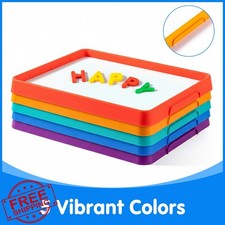 Odoorgames Magnetic Tray White Board Kids Activity Tray Classroom Blue