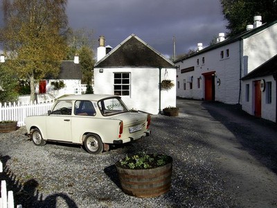 Photo A3 In from the Cold Pitlochry A view of Edradour Distillery, featu c2010