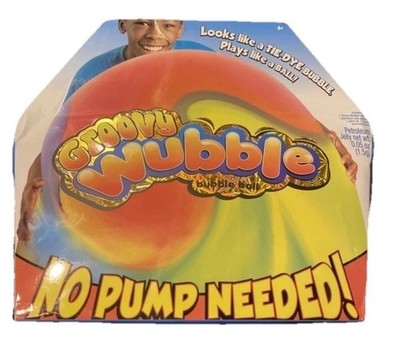 NEW Groovy Wubble Bubble Ball Tie Dye Inflatable No Pump Needed Kids Toy