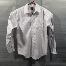 Joseph  Feiss Dress Shirt Mens 15.5 34/35 Gray Long Sleeve Button Up